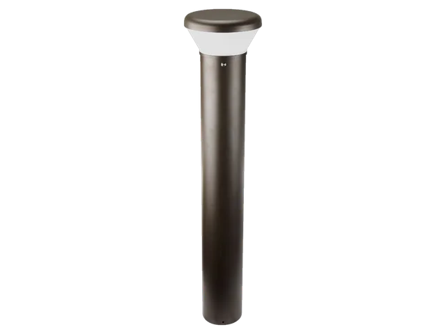 cityⒶRCH Sentry — area bollard luminaire in dark bronze finish