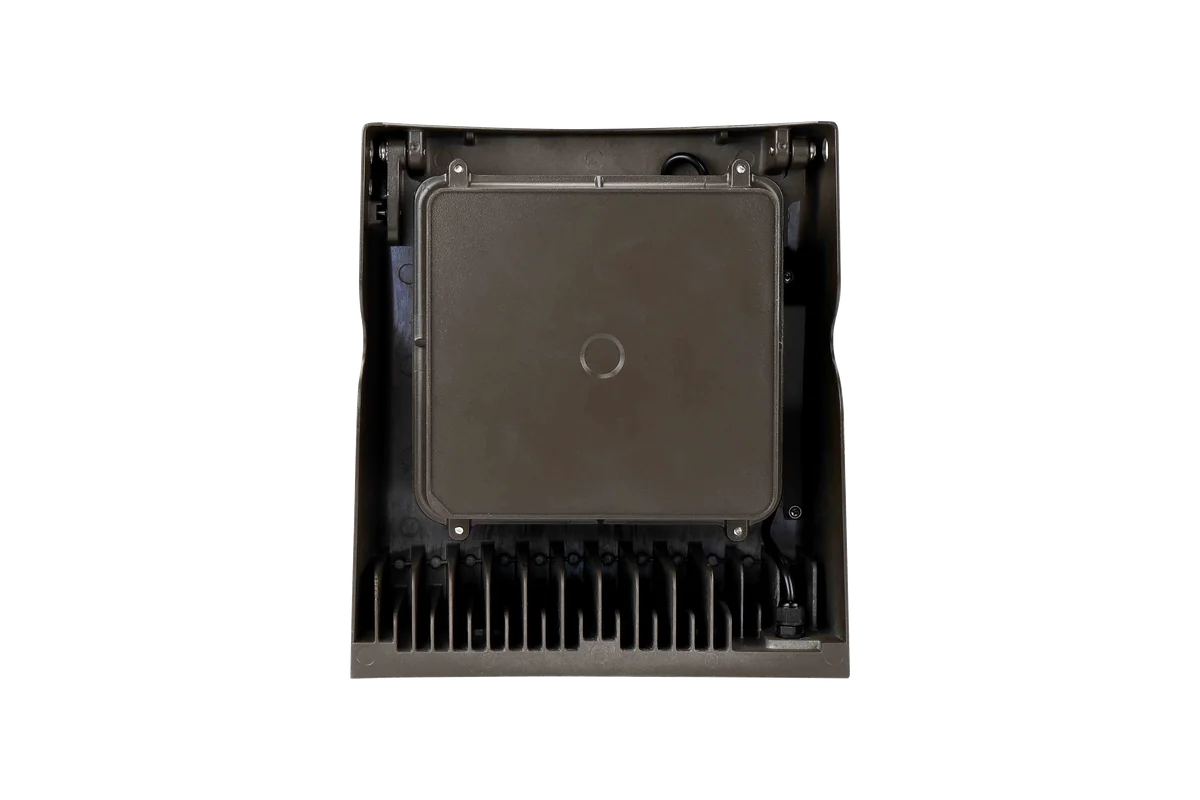 Anaheim rear view: back box and heat-sink fins