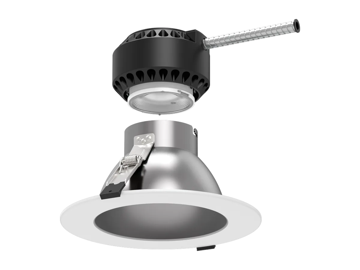 Astra light engine lifted off its round reflector