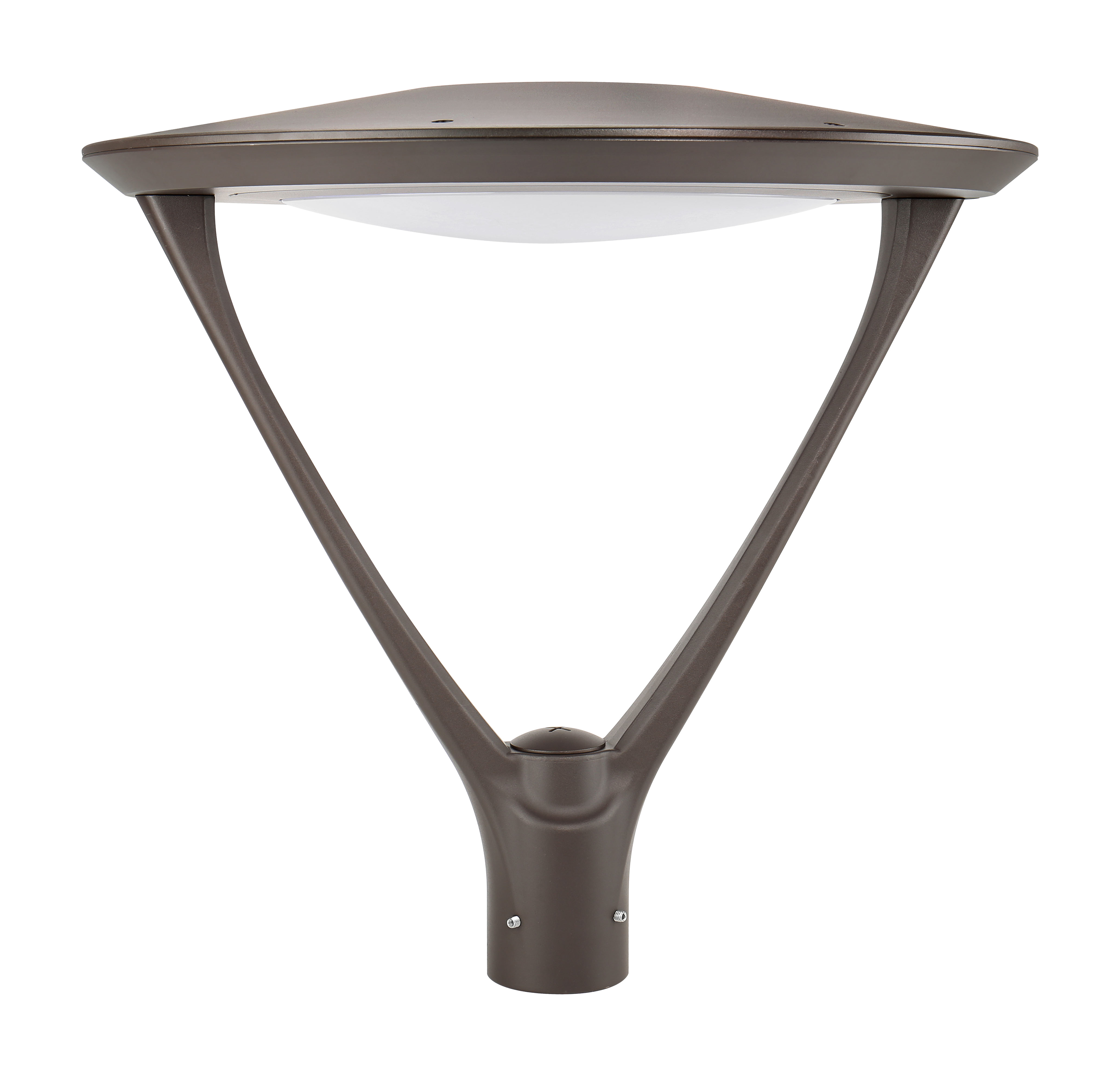 Symmetry-Series — square-cap cover variant with V-yoke, showing the configurable cap option alongside the mainline round-top design.