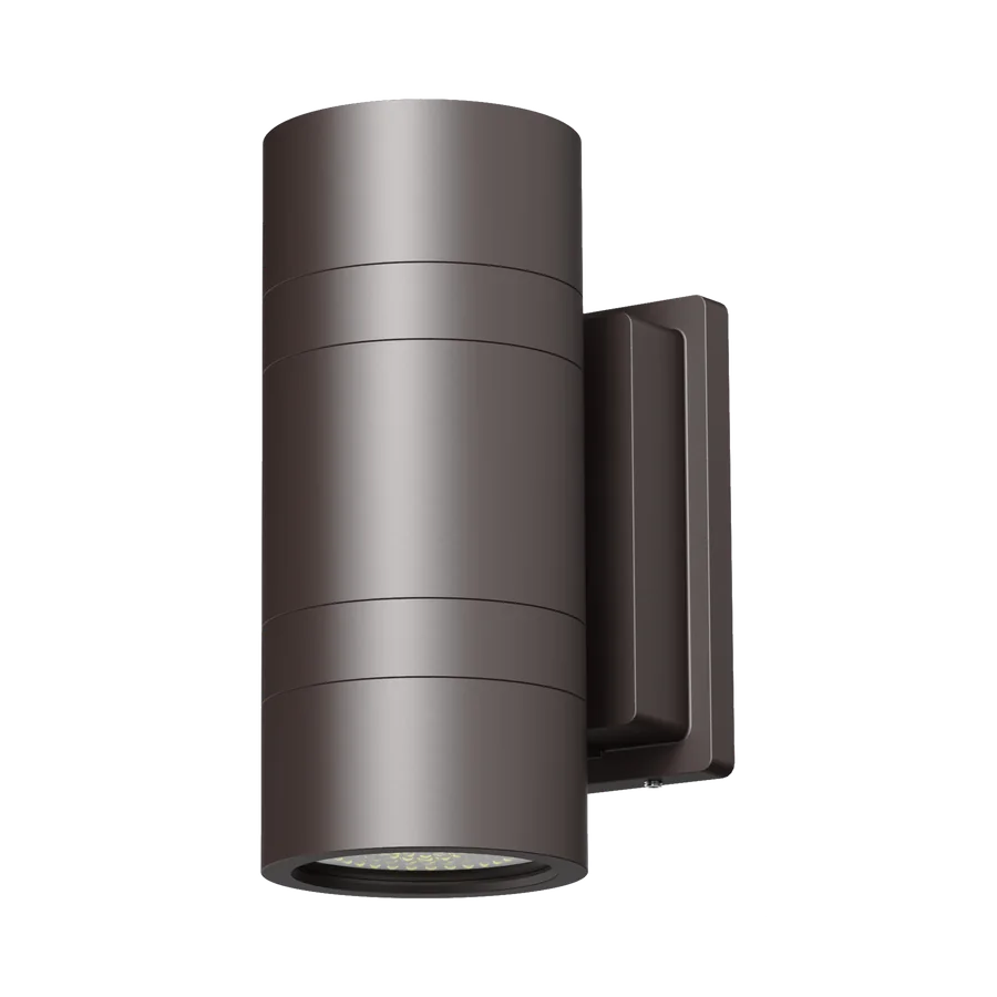 Aura LED cylinder wall sconce