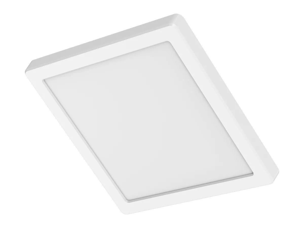 Eclipse square surface downlight in white
