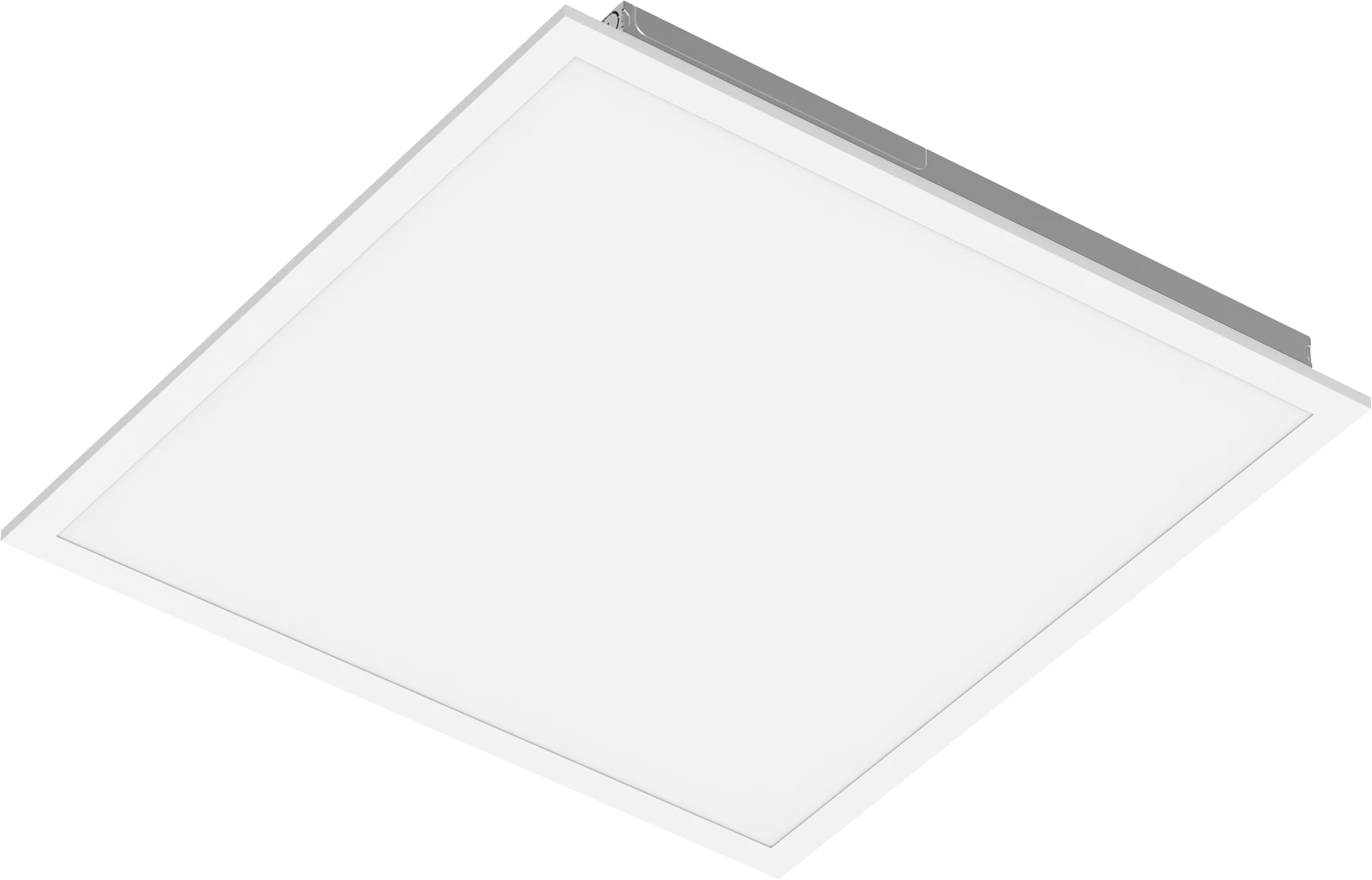 LBLP · proⒶRCH 2×2 back-lit panel · top-side product angle showing square form factor, frosted diffuser, and rear driver housing