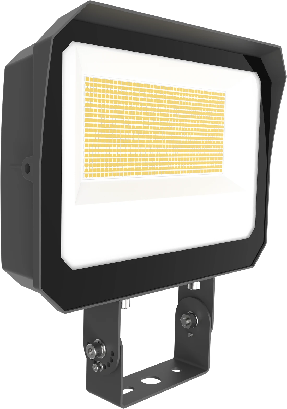 luxoⒶRCH Everest — contractor-grade outdoor flood light, dark bronze finish, trunnion / yoke mount facade wash