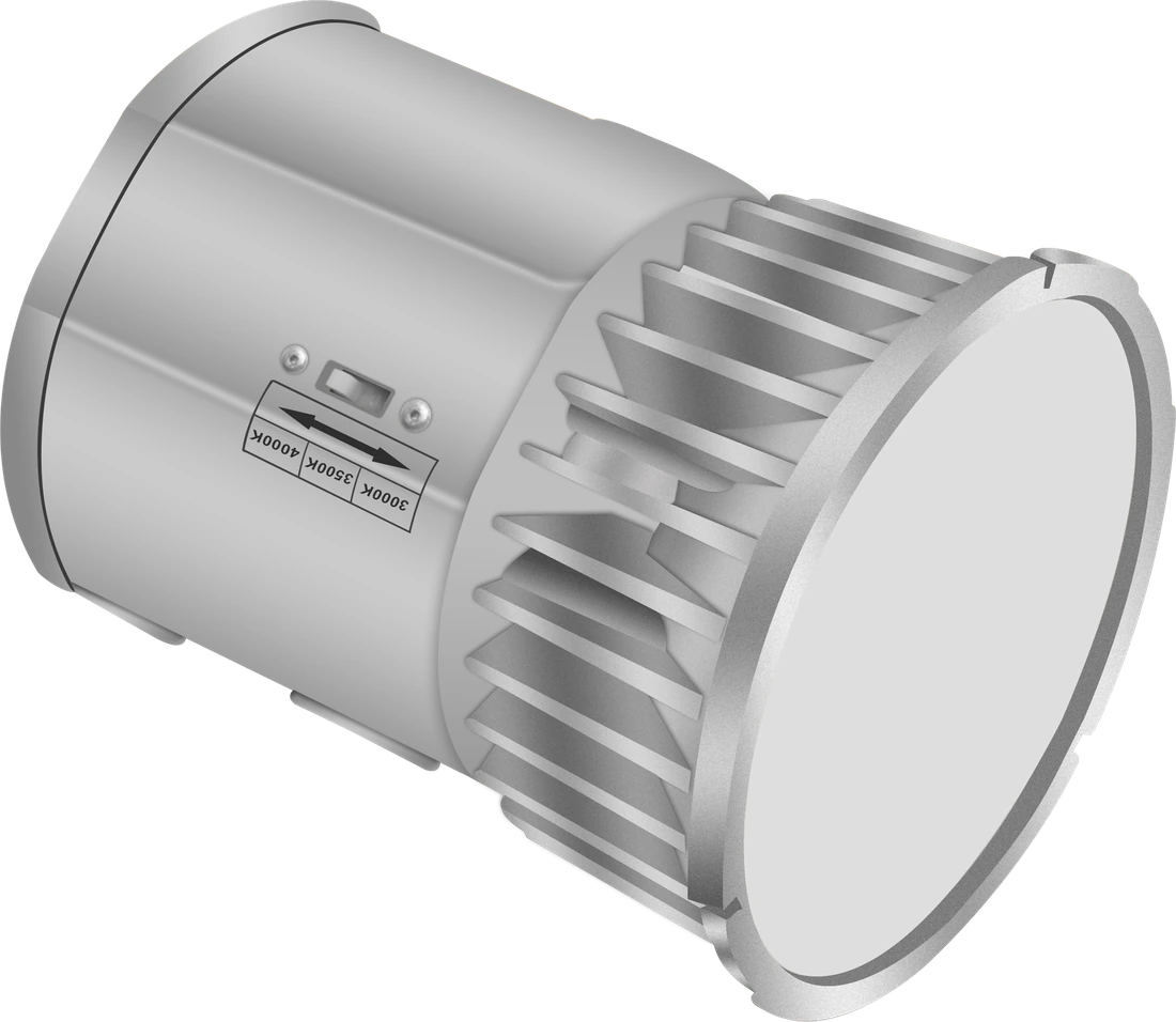 Spectra light engine, the twist-lock face that seats in the trim