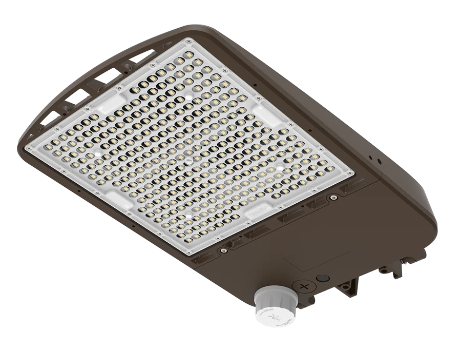 LSBX Heritage — luxoⒶRCH shoebox area light for parking lots and adjacent landscape