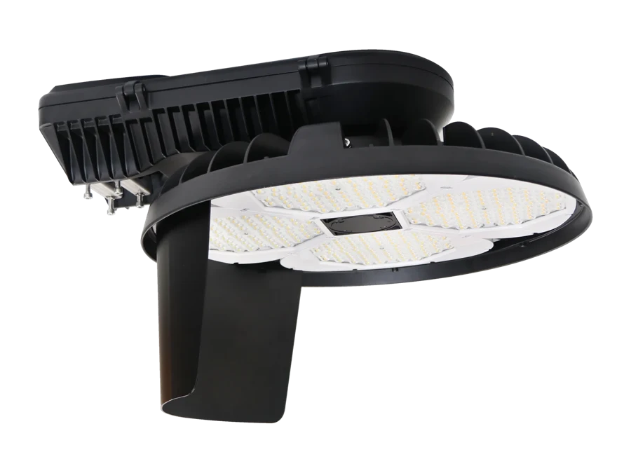 LHMF OmniMax-I — cityⒶRCH PRO+ high-mast luminaire with 8-step WATTSELECT and 165 degree optical rotation